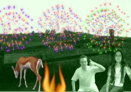 c moi a la  nature avec ma copine
